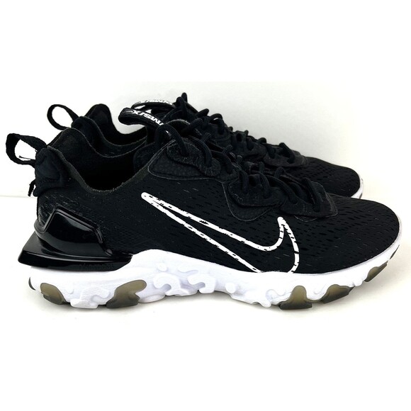 Nike React Vision D/ms/x Black & White Shoes Sneakers Mens Size 7 - Picture 1 of 11